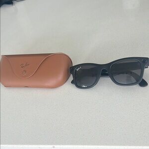 Ray-Ban Black Sunglasses with Brown Case